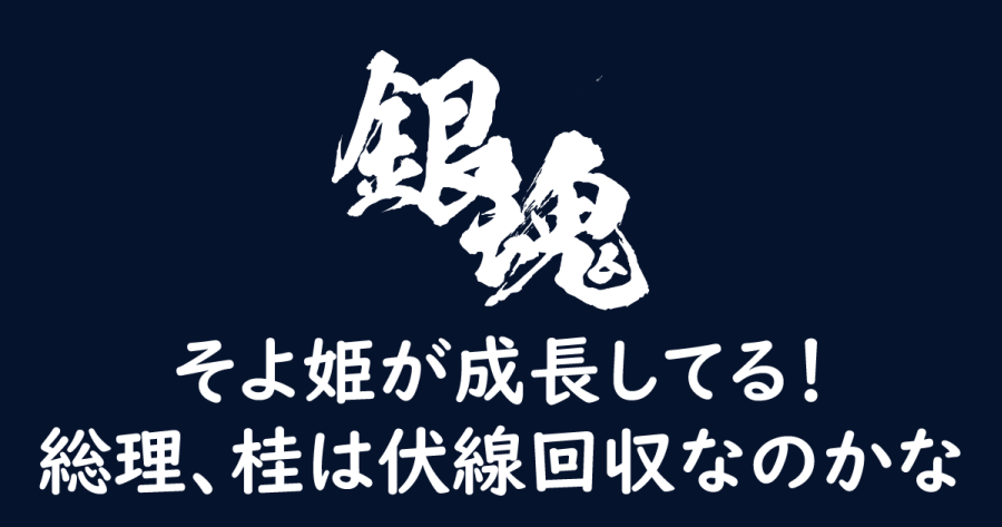 銀魂 671話 そよ姫が成長してる 総理 桂は伏線回収なのかな ヨウスケのなるほどブログ