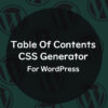 Table of contents CSS Generator | ONE NOTE